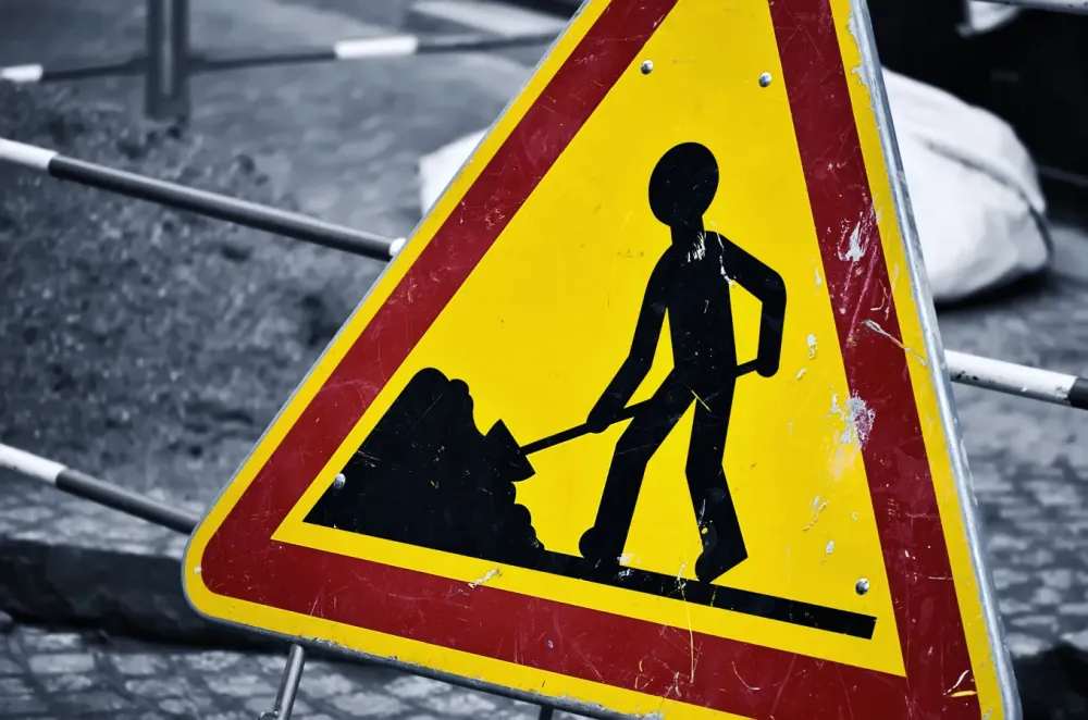 Travaux de voirie à Loperhet